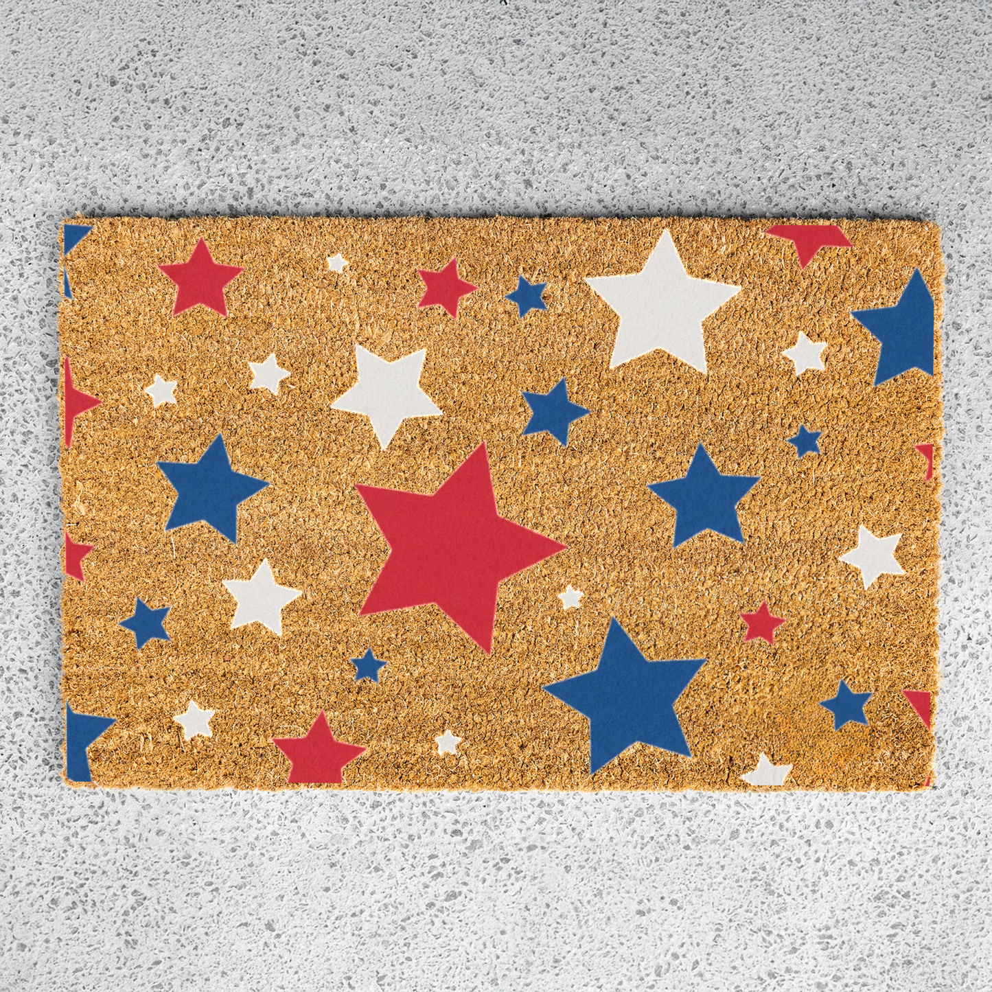 Patriotic Stars Doormat