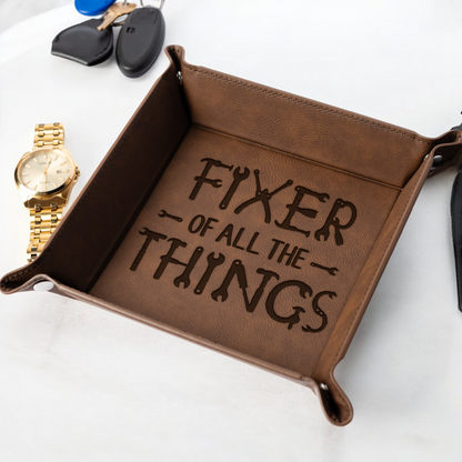 Fixer of All the Things - Vegan Leather Snap Up Tray