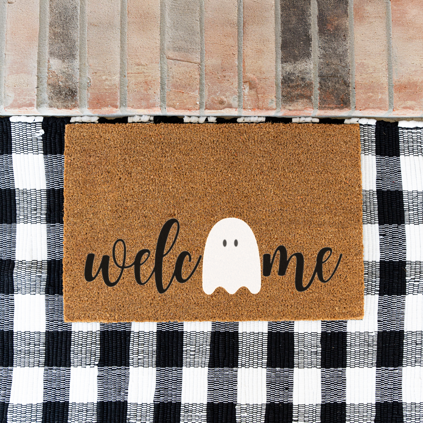 Spooky Ghost Welcome Doormat
