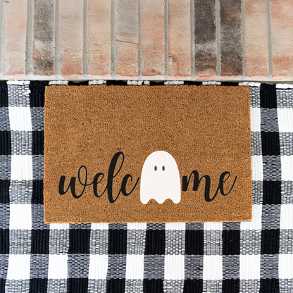 Spooky Ghost Welcome Doormat