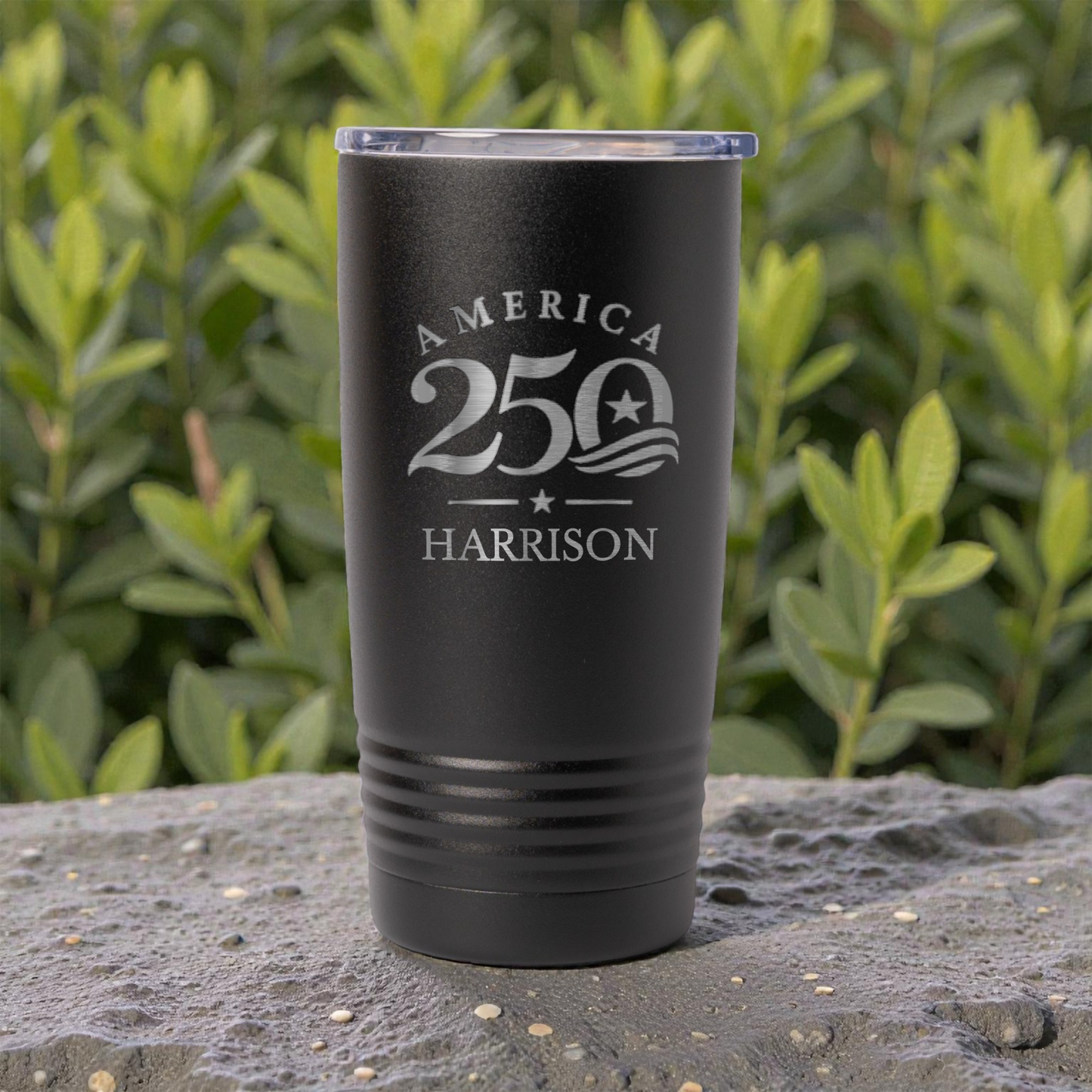 Custom America 250 20oz Stainless Steel Tumbler, Personalized Engraved America 250 4th of July Tumbler