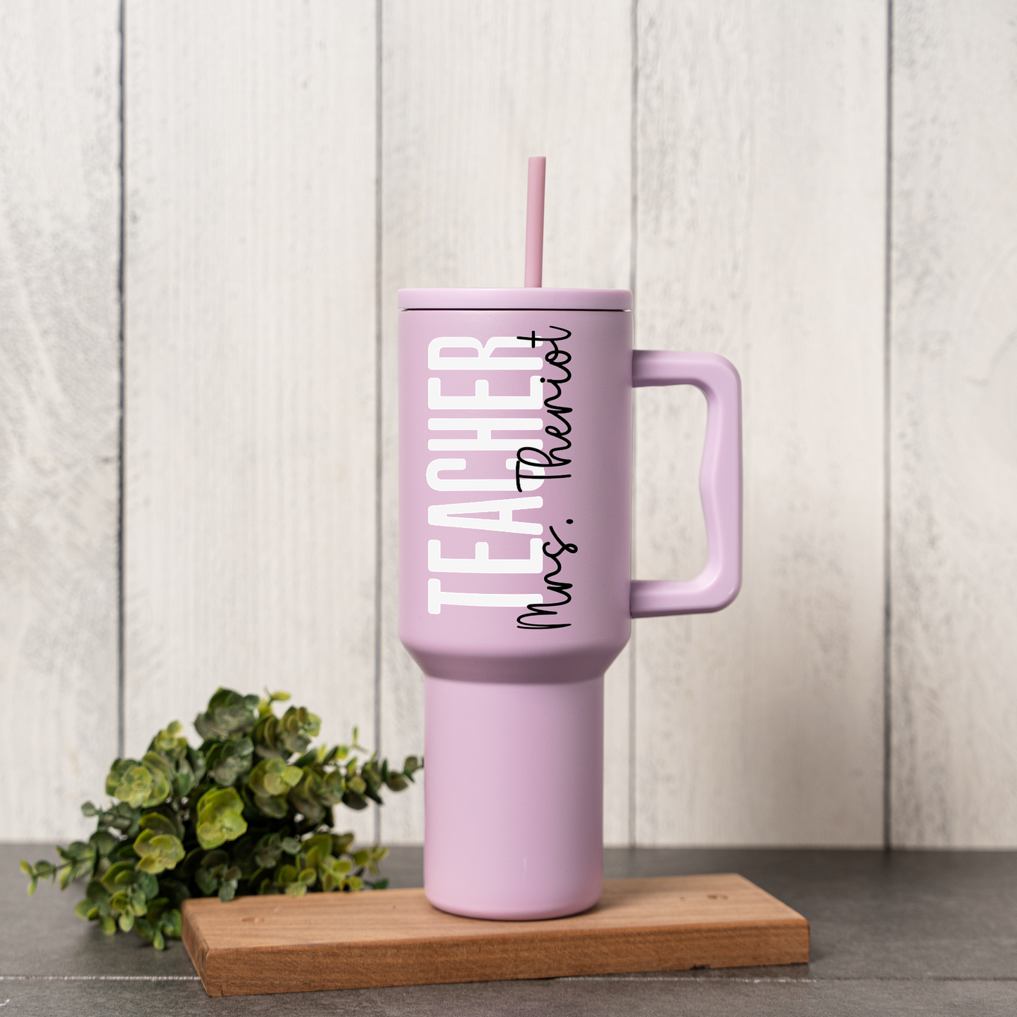 Personalized "Teacher" 40oz Stainless Steel Tumbler