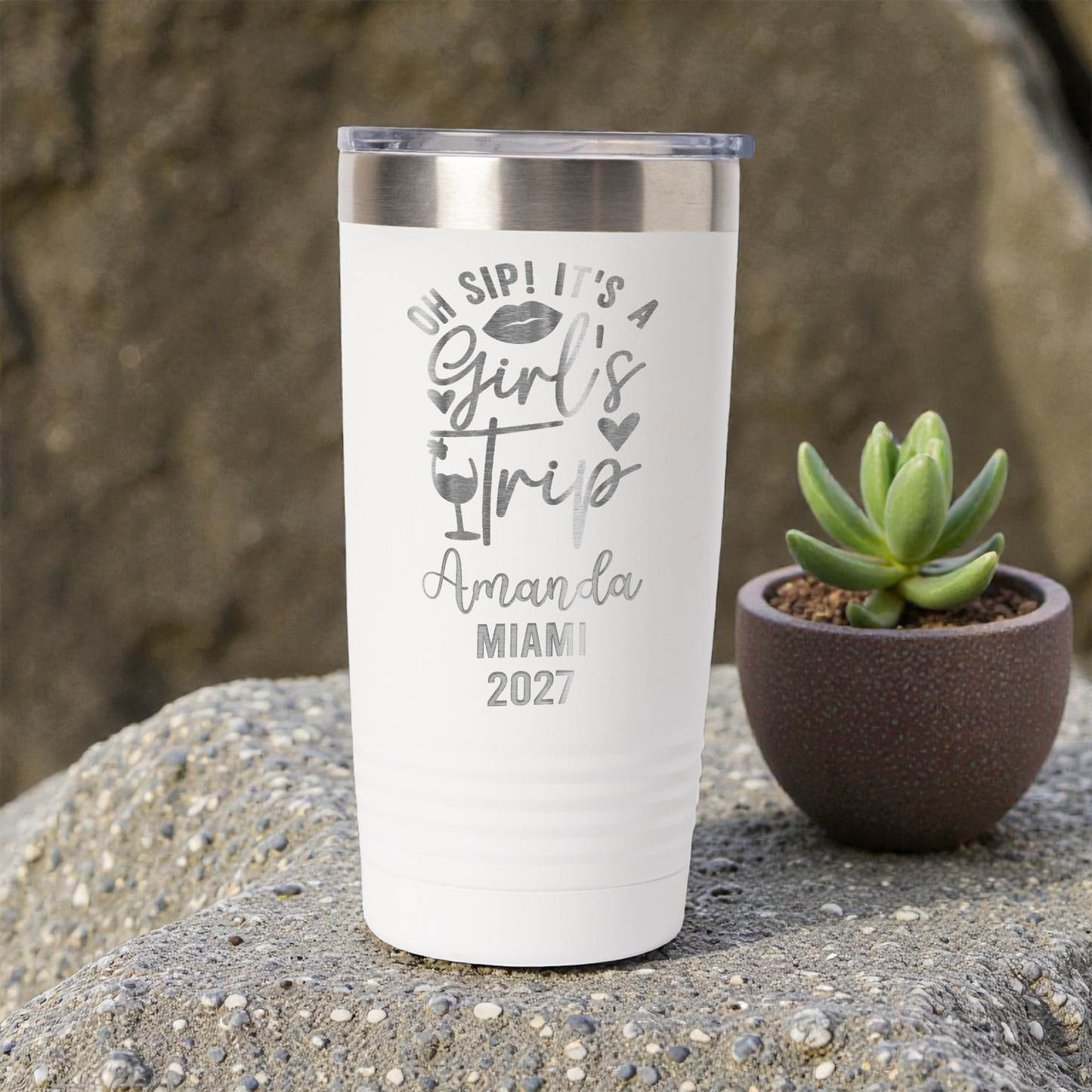 Personalized Girls Trip Tumbler