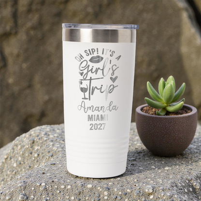 Personalized Girls Trip Tumbler