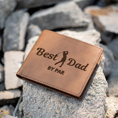 Best Dad by Par - Vegan Leather Bifold Wallet