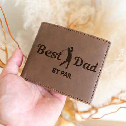 Best Dad by Par - Vegan Leather Bifold Wallet