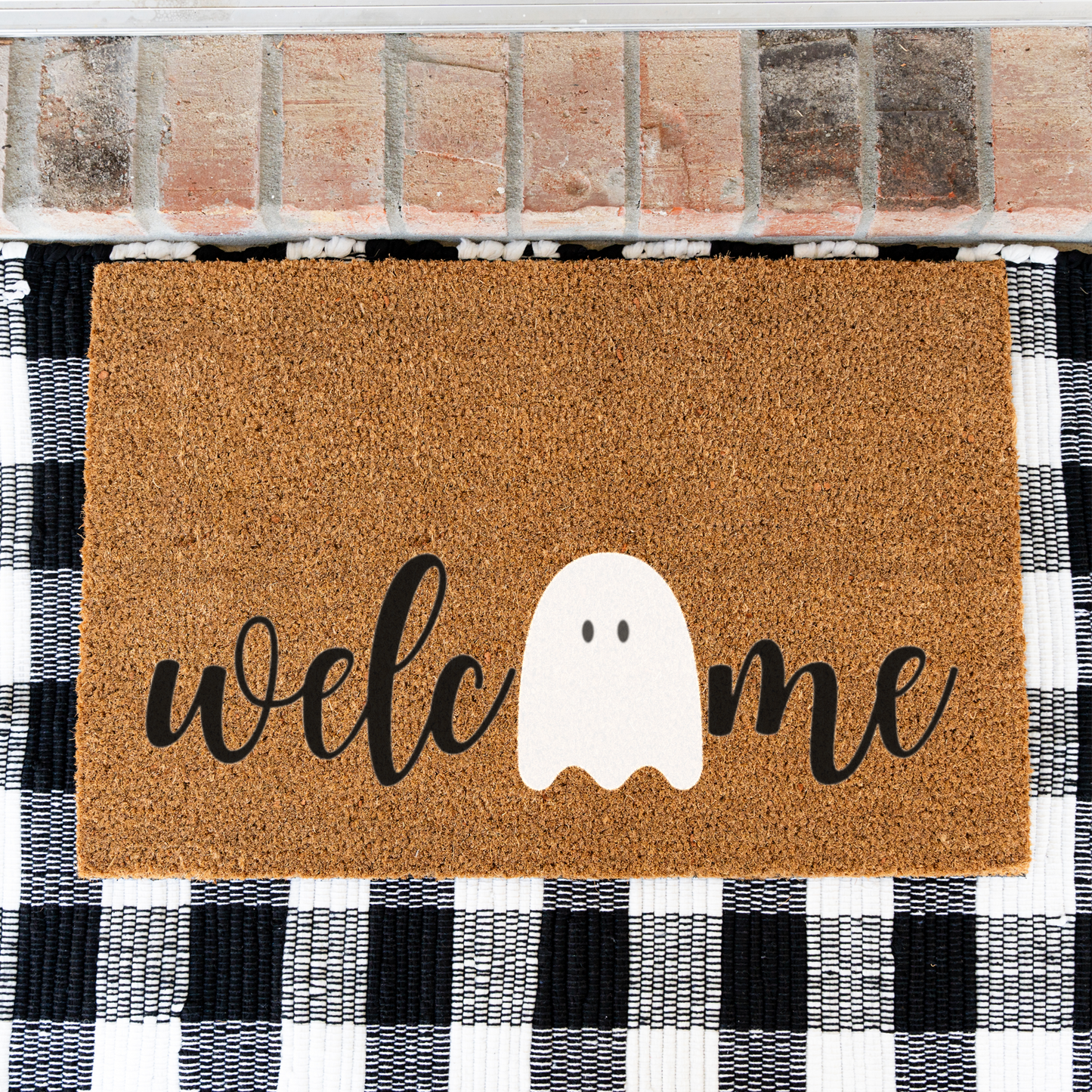 Spooky Ghost Welcome Doormat