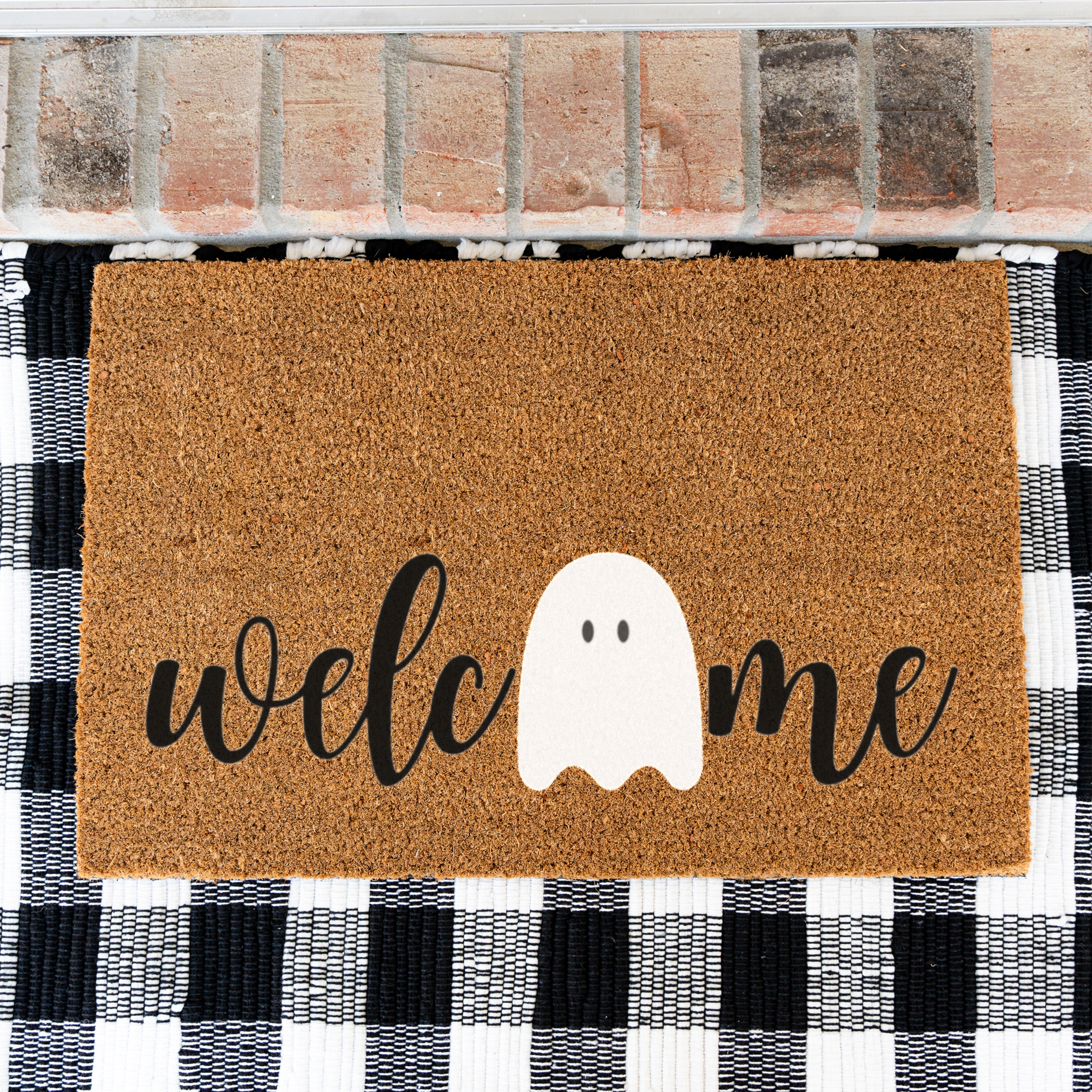 Spooky Ghost Welcome Doormat