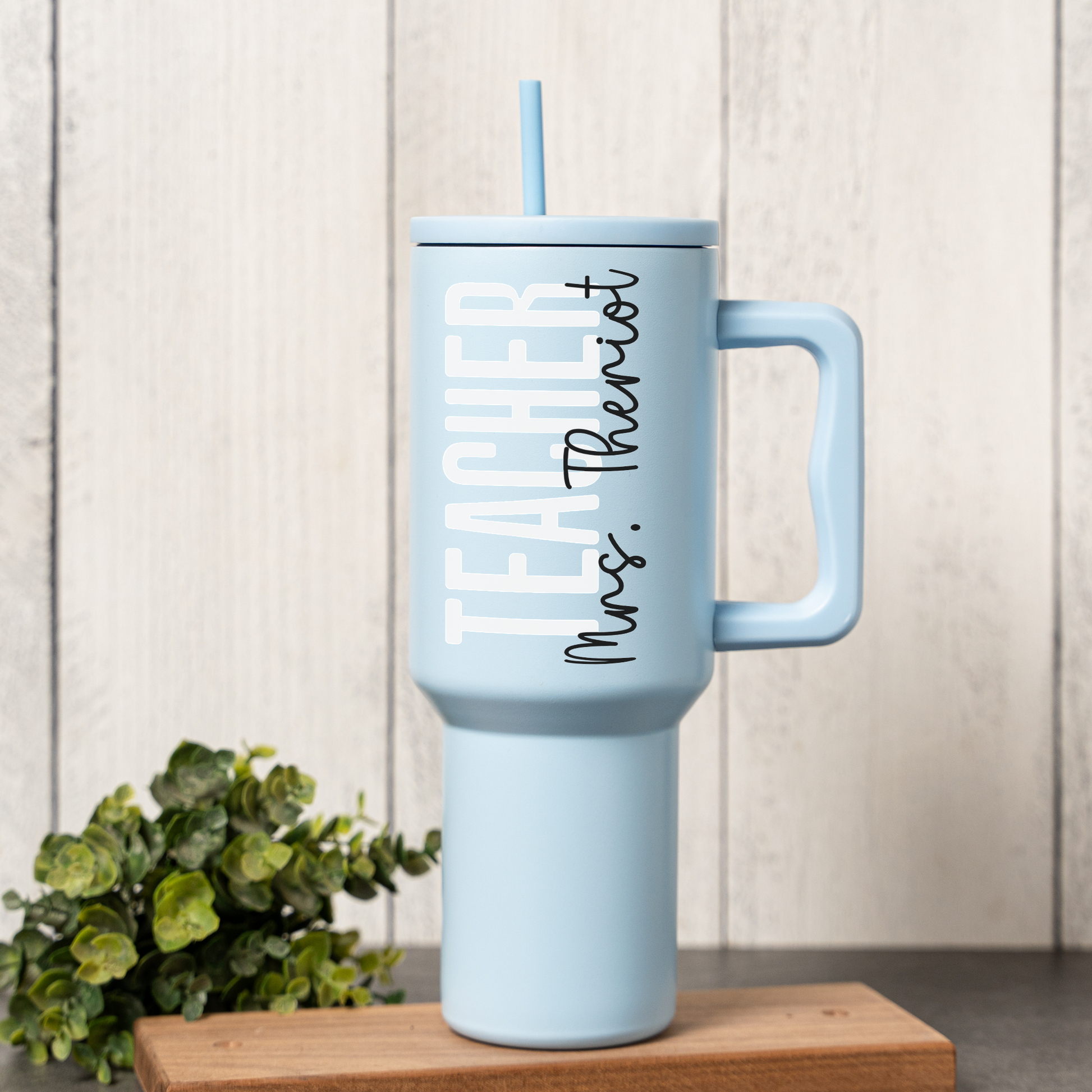 Personalized "Teacher" 40oz Stainless Steel Tumbler