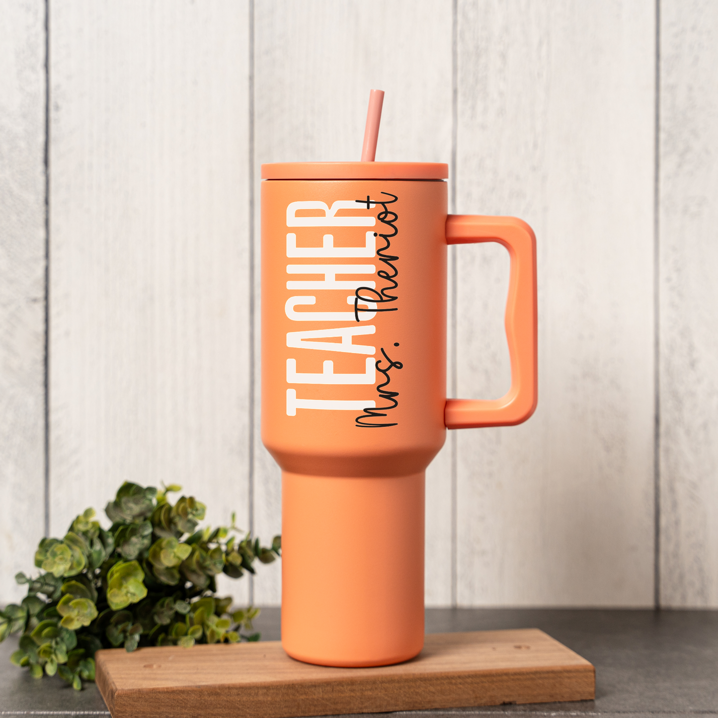 Personalized "Teacher" 40oz Stainless Steel Tumbler