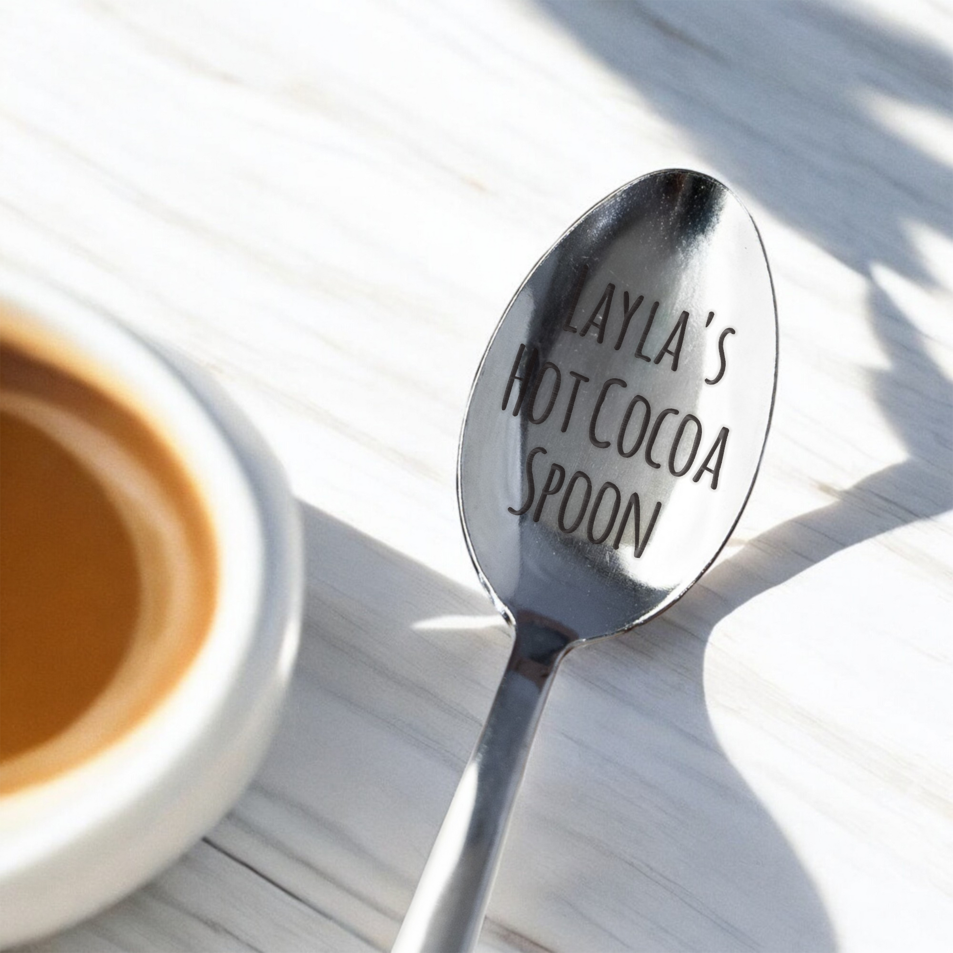 Custom Engraved Hot Cocoa Spoon