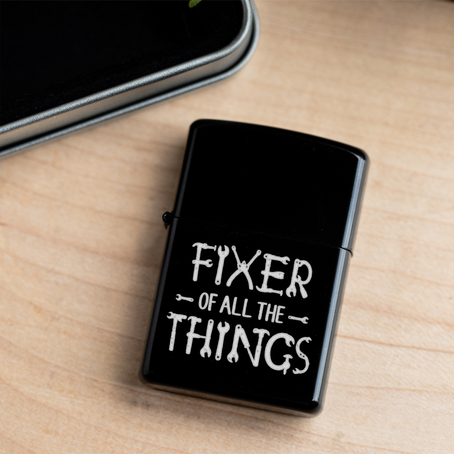 Engraved 'Fixer of All the Things' Lighter