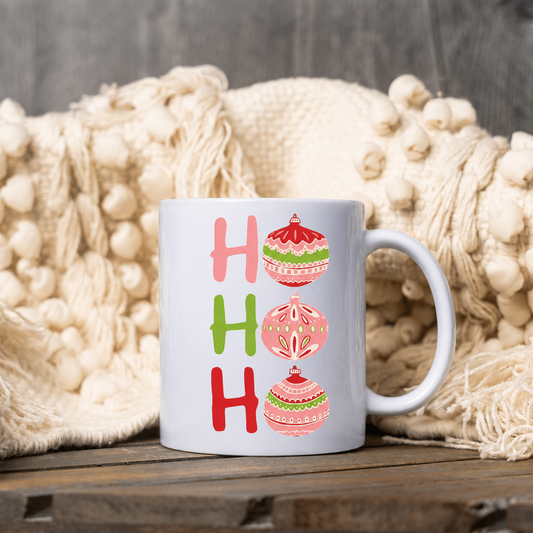Festive 'Ho Ho Ho' Christmas Coffee Mug