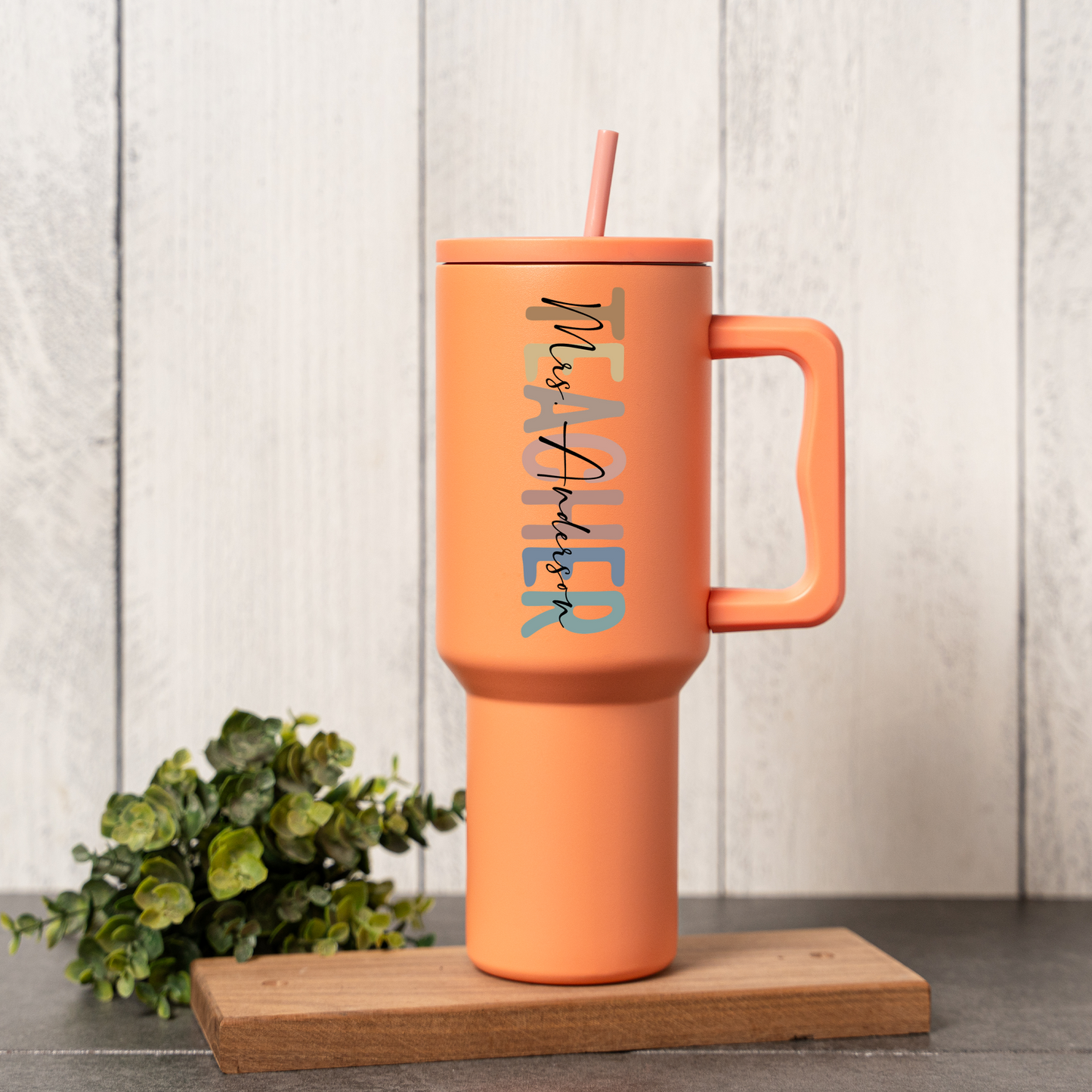 40oz Stainless Steel Tumbler for Teachers - Back to School