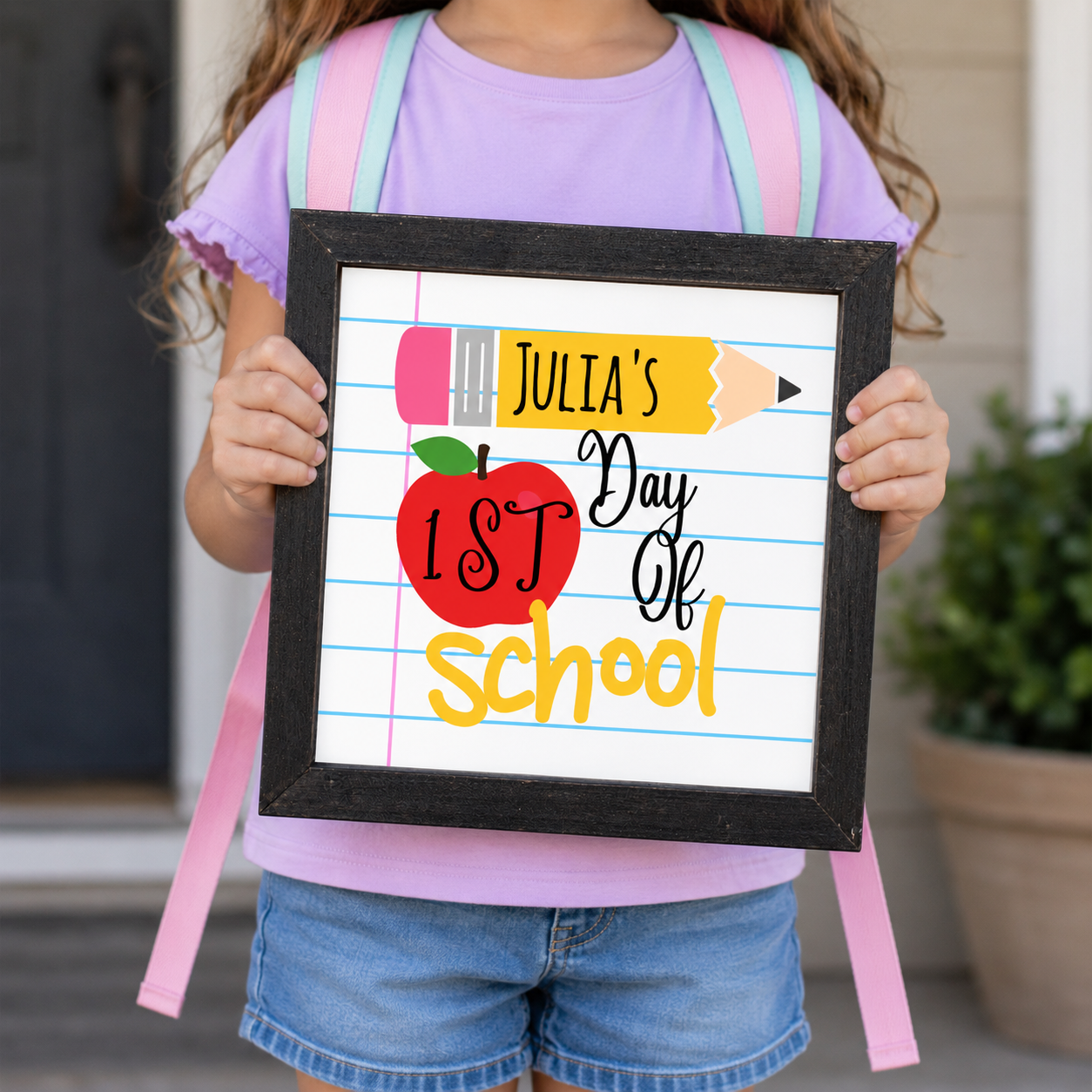 Customized First Day of School Sign