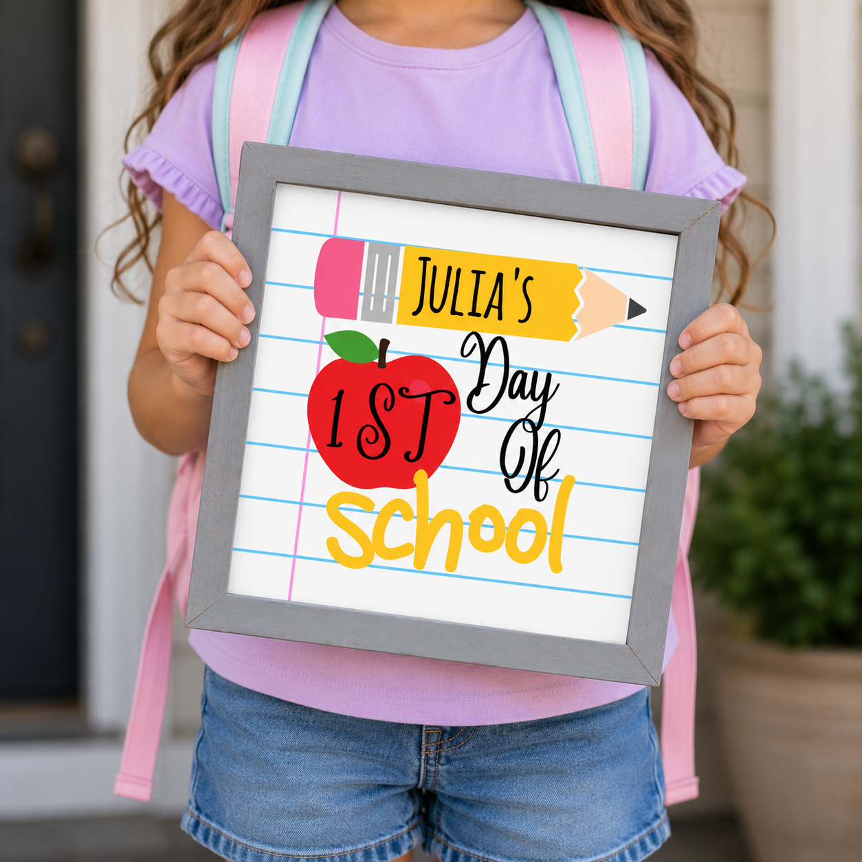 Customized First Day of School Sign