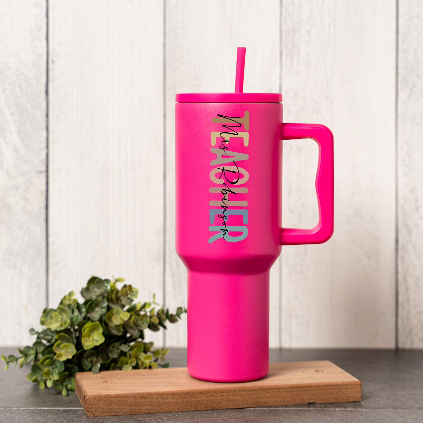 40oz Stainless Steel Tumbler for Teachers - Back to School