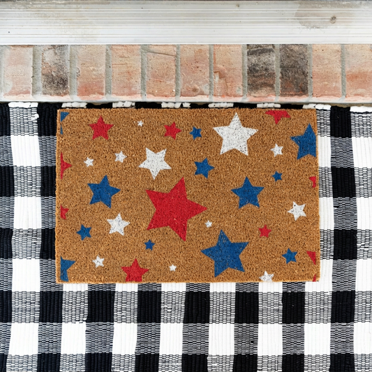 Patriotic Stars Doormat