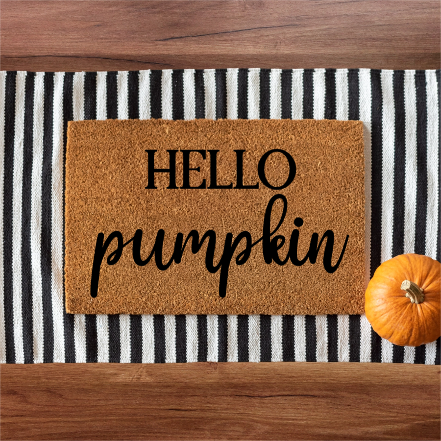 'Hello Pumpkin' Welcome Mat