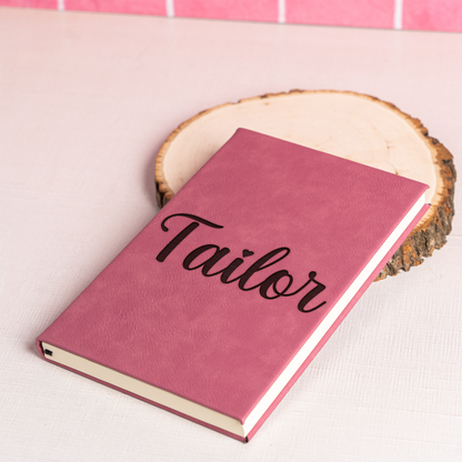 Personalized Leather Journal With Script Name