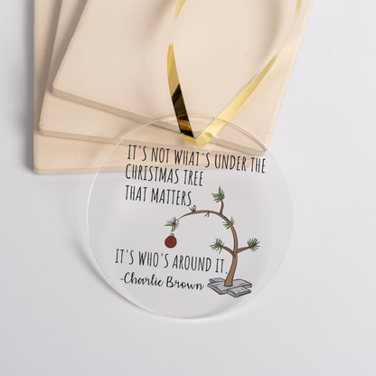 Acrylic Christmas Ornament, Cute Tree Design, Holiday Decoration, Perfect Gift