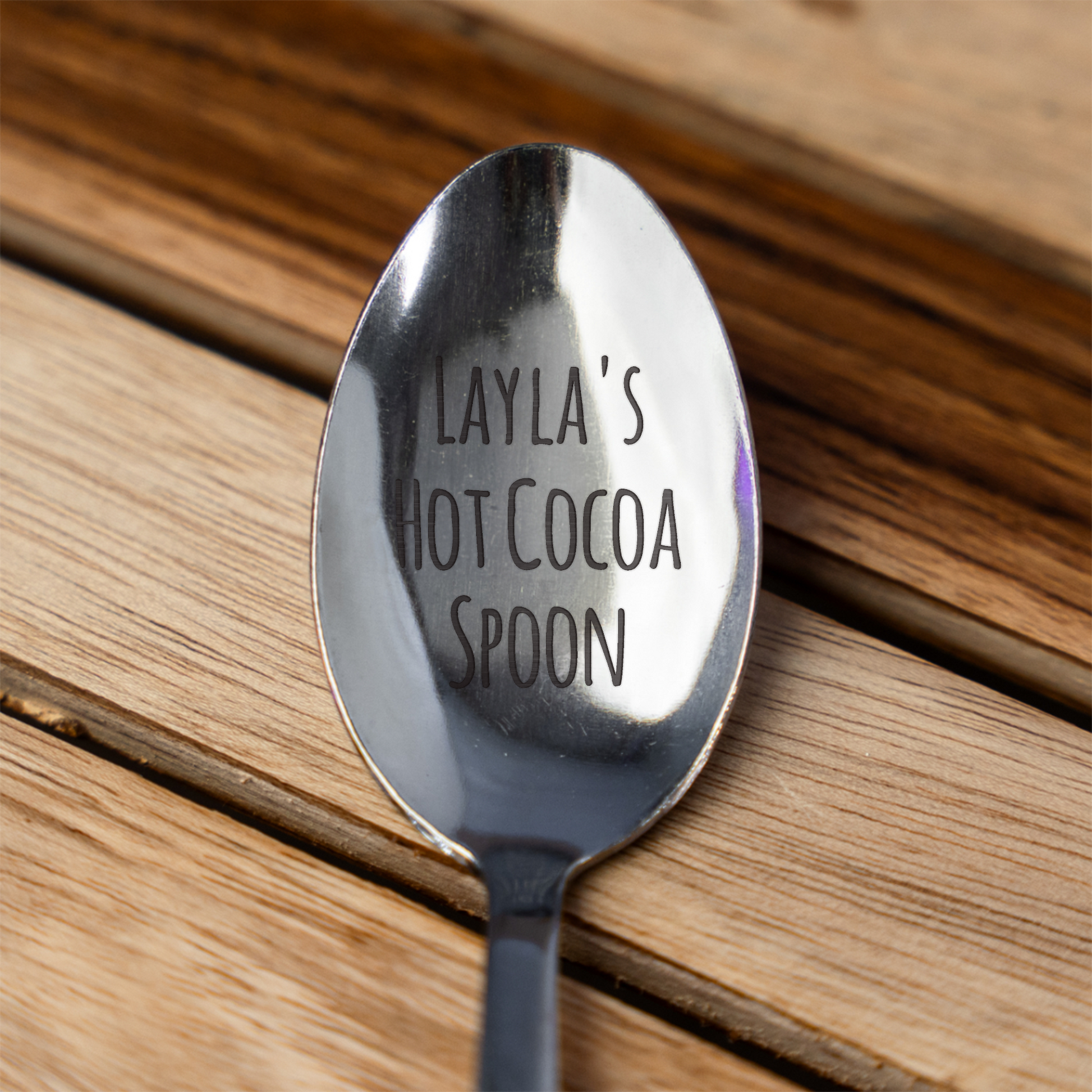 Custom Engraved Hot Cocoa Spoon
