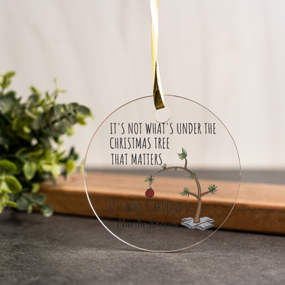 Acrylic Christmas Ornament, Cute Tree Design, Holiday Decoration, Perfect Gift
