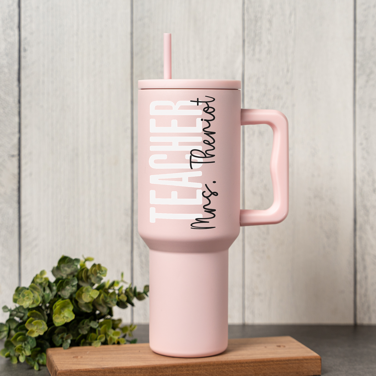 Personalized "Teacher" 40oz Stainless Steel Tumbler
