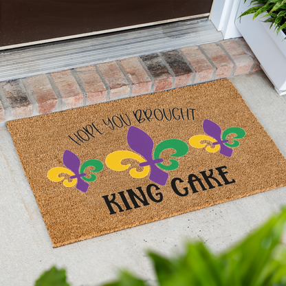 Mardi Gras Fleur-de-Lis Doormat