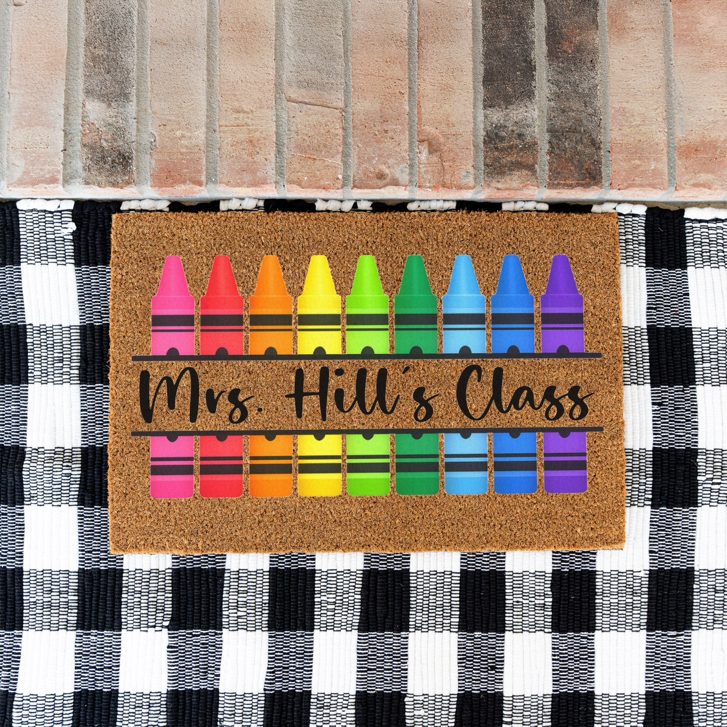 Personalized Teacher Doormat
