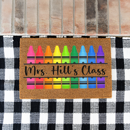 Personalized Teacher Doormat