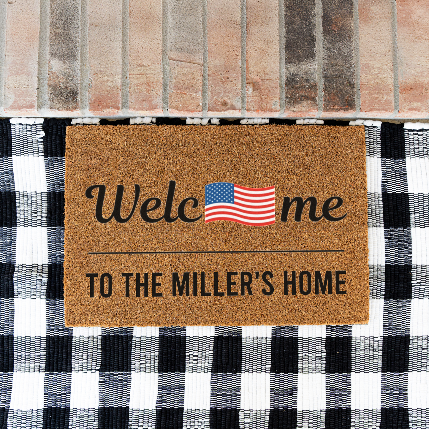 Custom July 4th Doormat