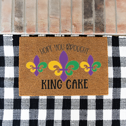 Mardi Gras Fleur-de-Lis Doormat