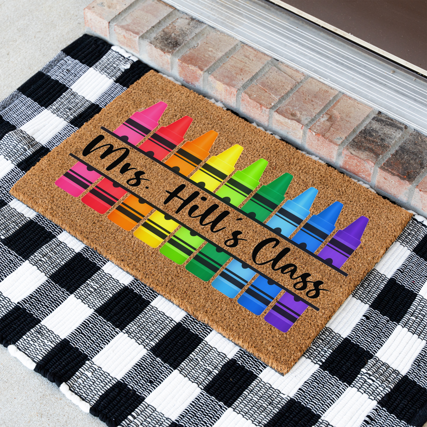 Personalized Teacher Doormat