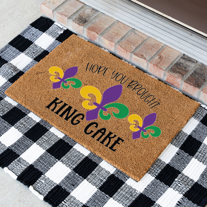 Mardi Gras Fleur-de-Lis Doormat
