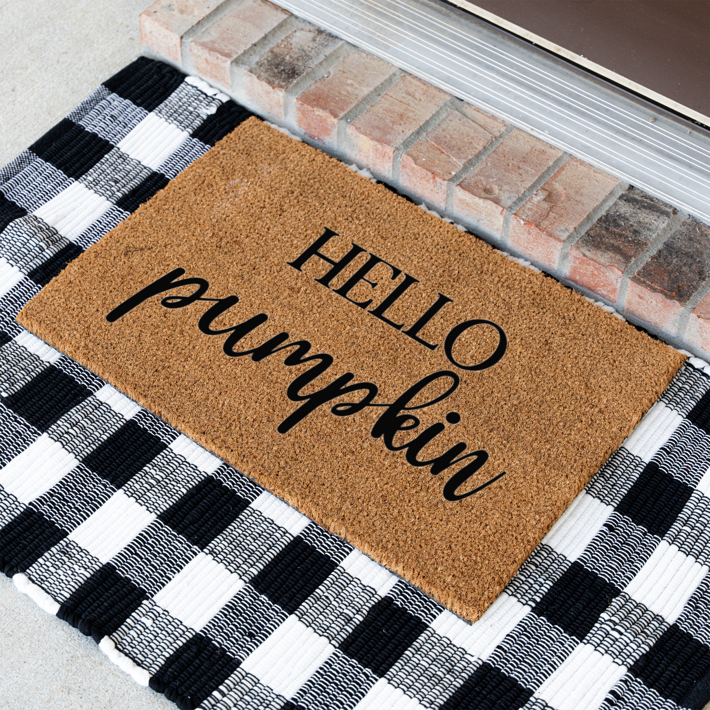 'Hello Pumpkin' Welcome Mat