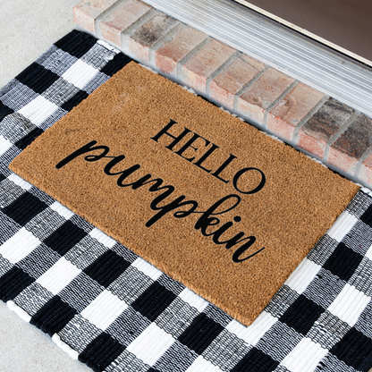 'Hello Pumpkin' Welcome Mat