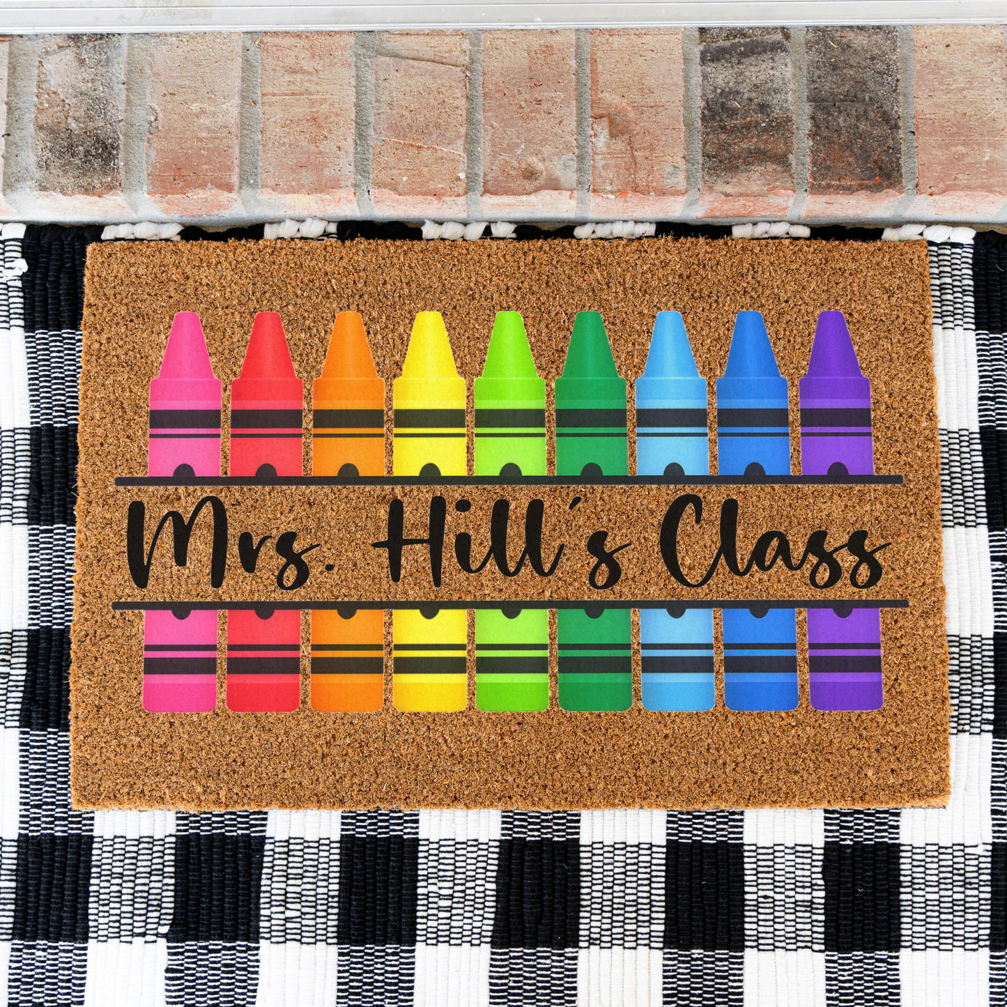 Personalized Teacher Doormat