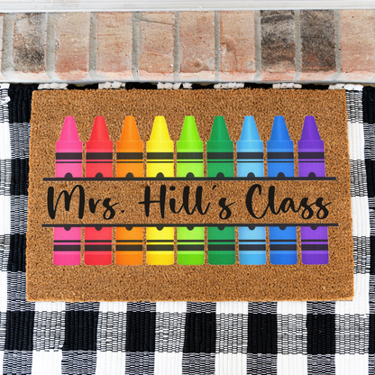 Personalized Teacher Doormat