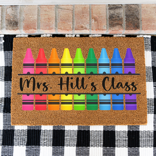 Personalized Teacher Doormat