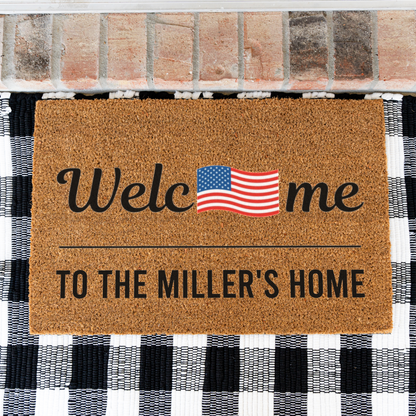 Custom July 4th Doormat