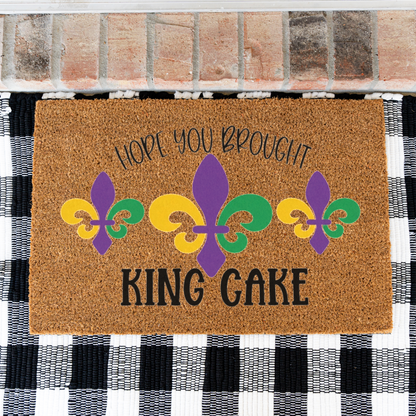 Mardi Gras Fleur-de-Lis Doormat