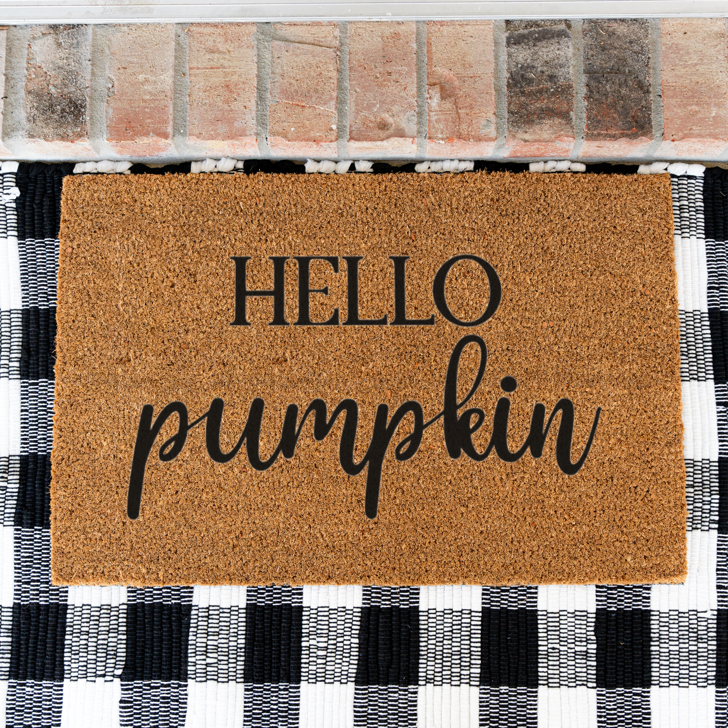 'Hello Pumpkin' Welcome Mat
