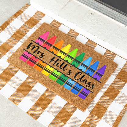 Personalized Teacher Doormat