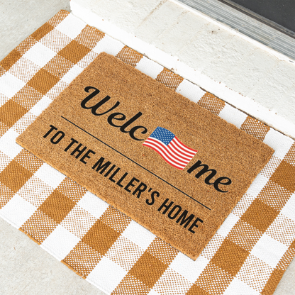 Custom July 4th Doormat