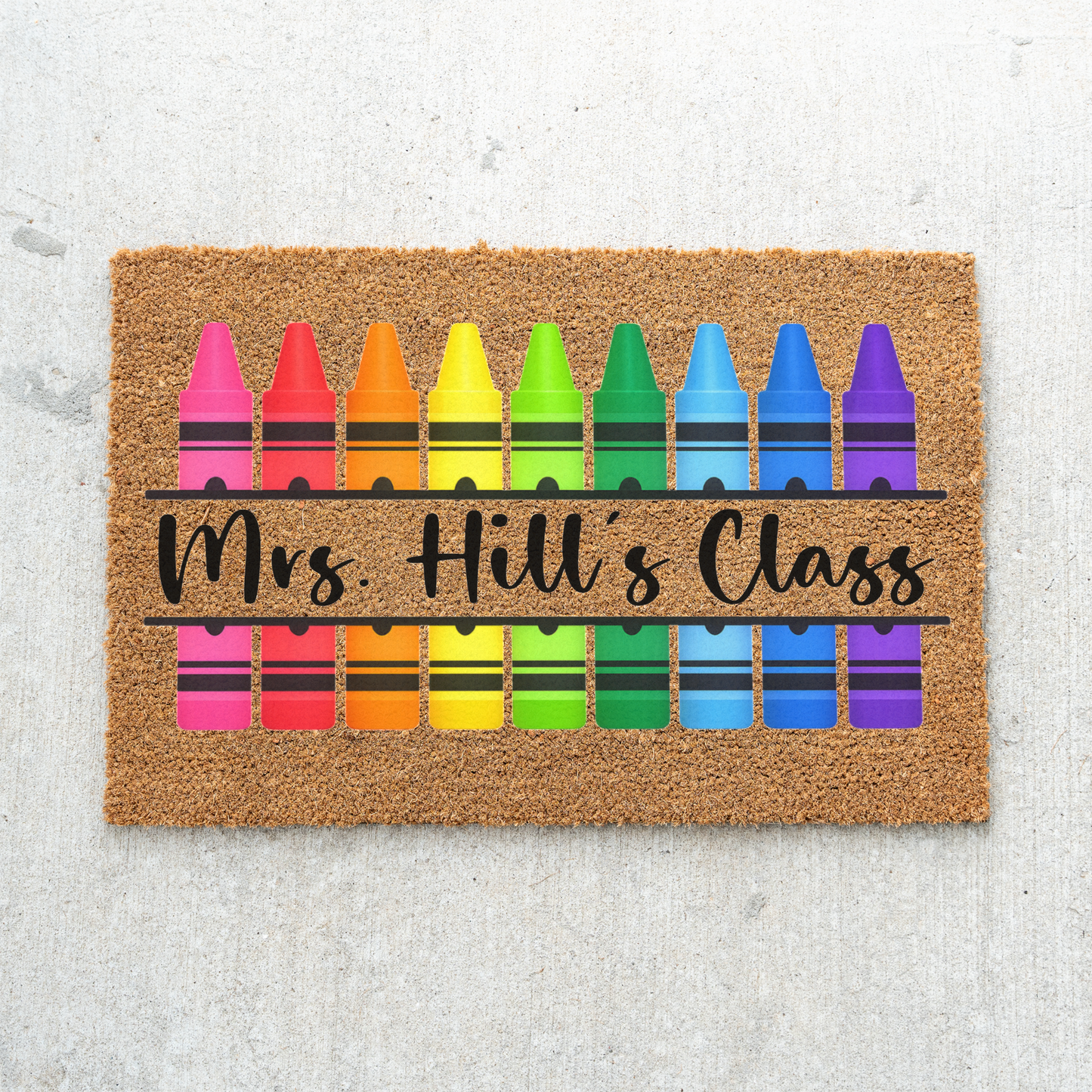 Personalized Teacher Doormat