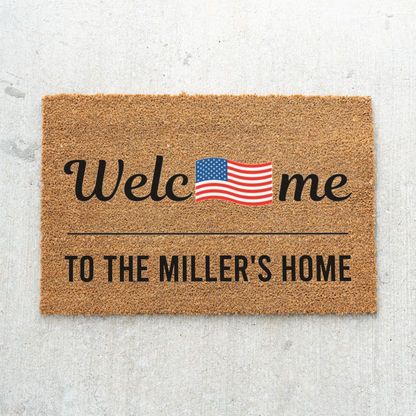 Custom July 4th Doormat