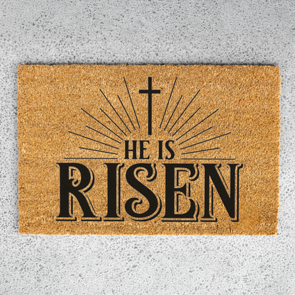 He Is Risen Doormat