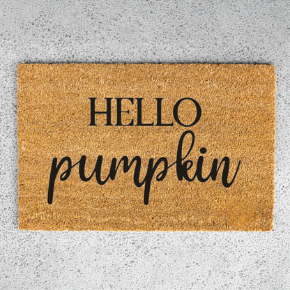 'Hello Pumpkin' Welcome Mat