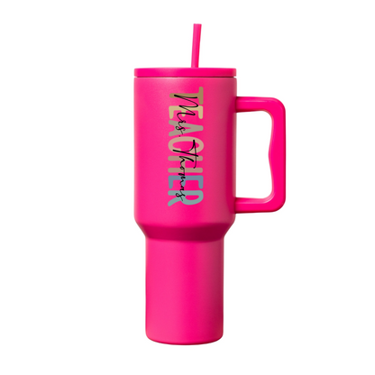 40oz Stainless Steel Tumbler for Teachers - Back to School